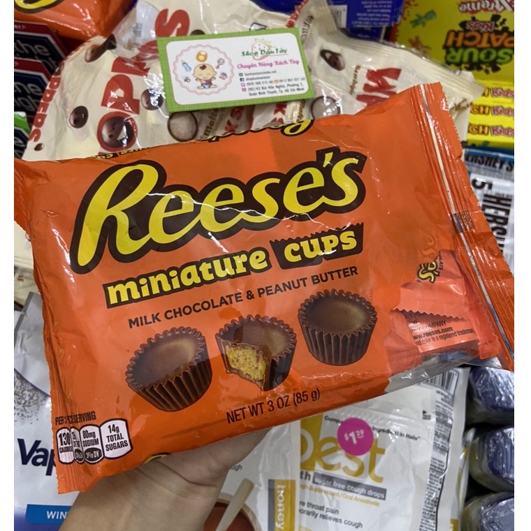 Socola Bơ Đậu Phộng Reese's Miniature Cups gói 85g