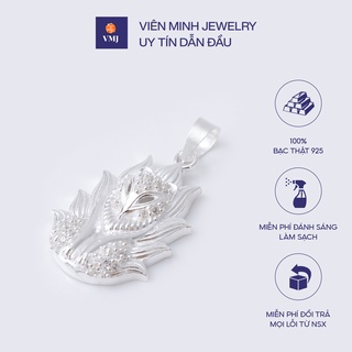 Mặt dây chuyền bạc, mặt dây chuyền nữ bạc 925, mặt vòng cổ bạc hồ ly chín đuôi cực đẹp - VMJ176