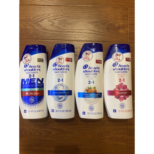 Dầu gội và xả 2IN1 Head&amp;Shoulders nhập Mỹ Classic clean I Hạnh nhân I Smooth&amp;silky 700ml