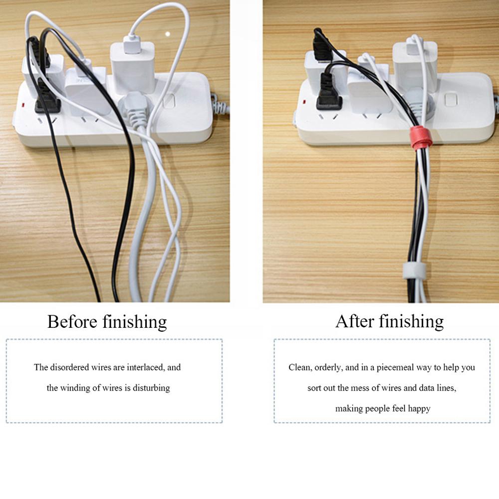 [20Pcs Reusable Cable Cords Organizer] [Multifunction Nylon Cable Strap Ties] [Earphone &amp; USB Charger Cable Wire Winder]