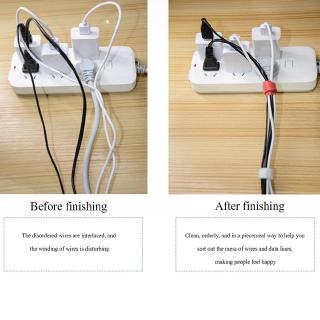 [20Pcs Reusable Cable Cords Organizer] [Multifunction Nylon Cable Strap Ties] [Earphone & USB Charger Cable Wire Winder]