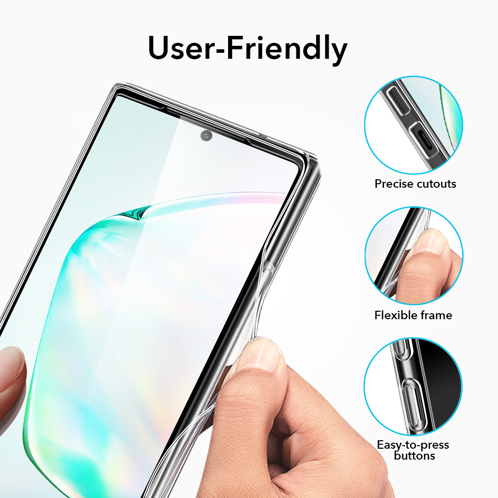 Ốp điện thoại kính cường lực ESR với khung TPU mềm trong suốt cho Samsung Galaxy Note 20/Note 20 | BigBuy360 - bigbuy360.vn