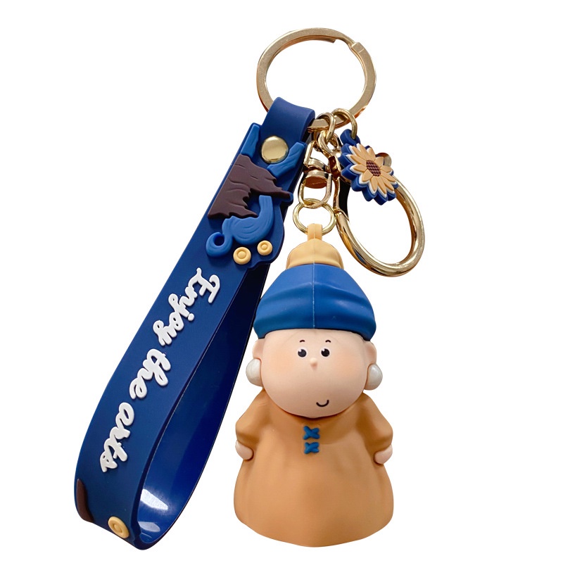 Móc Khóa Đính Ngọc Trai Nhân Vật Hoạt Hình Dễ Thương