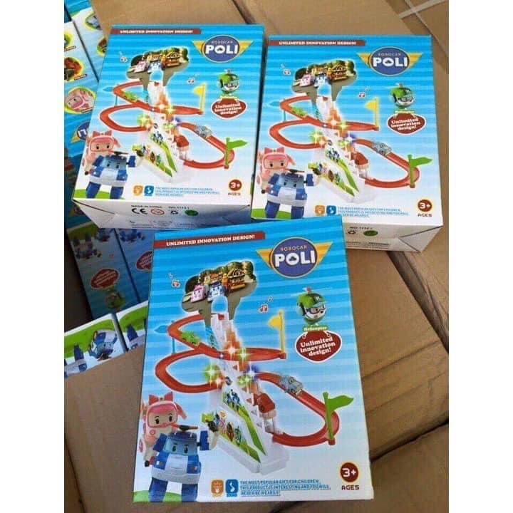 Bộ Đồ Chơi Đường Đua Ô Tô Leo Cầu Trượt Cho Bé Yêu