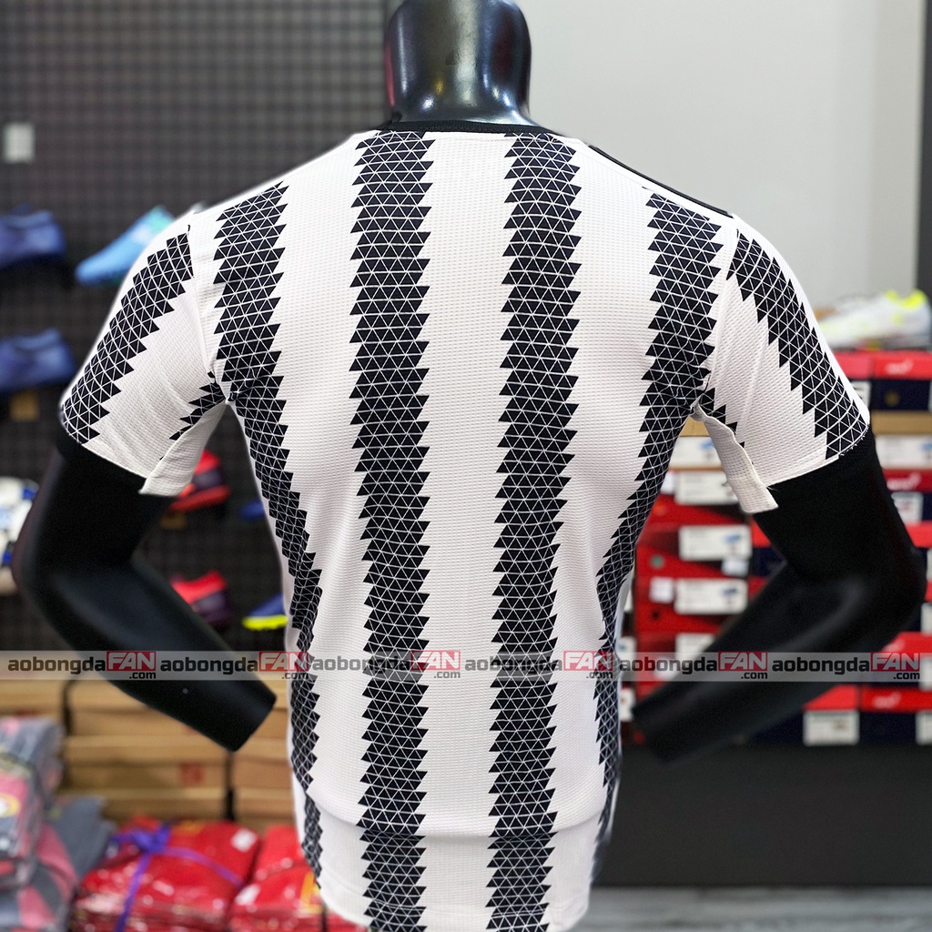 Bộ Quần Áo Bóng Đá Juve Sọc 2022 - Đồ Đá Banh Thái