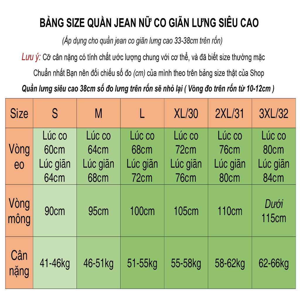 Quần jean nữ lưng siêu cao QJ3934