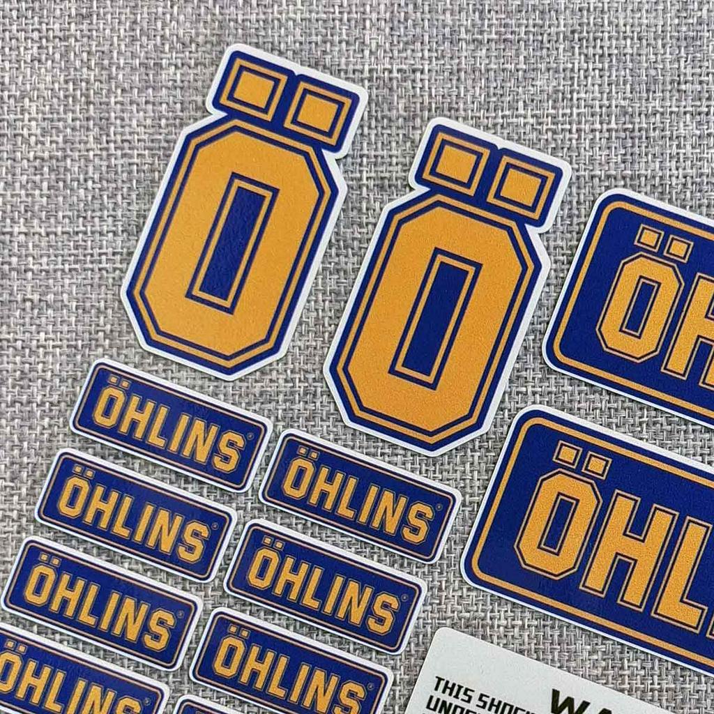 Miếng dán phản quang trang trí xe mô tô No.L093 Ohlins