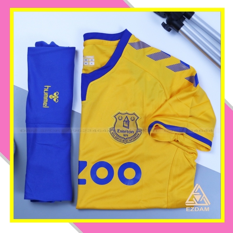 Bộ Áo Bóng Đá Everton Xanh Cao Cấp Sân Nhà 20/21 - Áo Đá Banh Hàng Thái Đẹp Chất Vải Poliste Thấm Hút Mồ Hôi