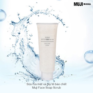 Sữa rửa mặt dịu nhẹ Muji Face Soap Nhật 120g