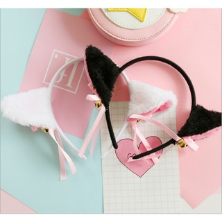 Băng Đô/Cài Tóc Cosplay Tai Mèo Neiko Kèm Lục Lạc Xinh Xắn