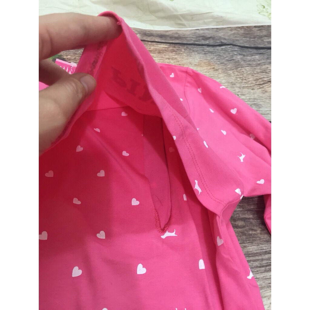 Bộ Bầu Và Sau Sinh Cộc Tay Pink loại 1 (Có Lật Ngực Cho Bé Bú)