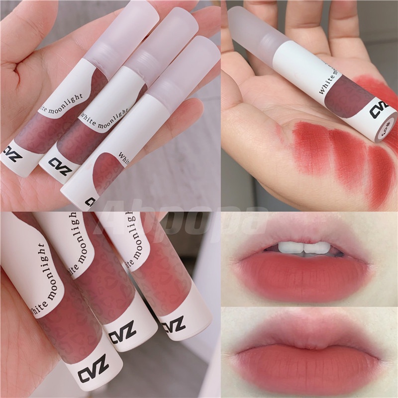 Abpopa CVZ® Son Kem Lì Mềm Mịn Như Nhung Màu Sắc Lâu Trôi Dưỡng Ẩm Cho Môi Trường Học