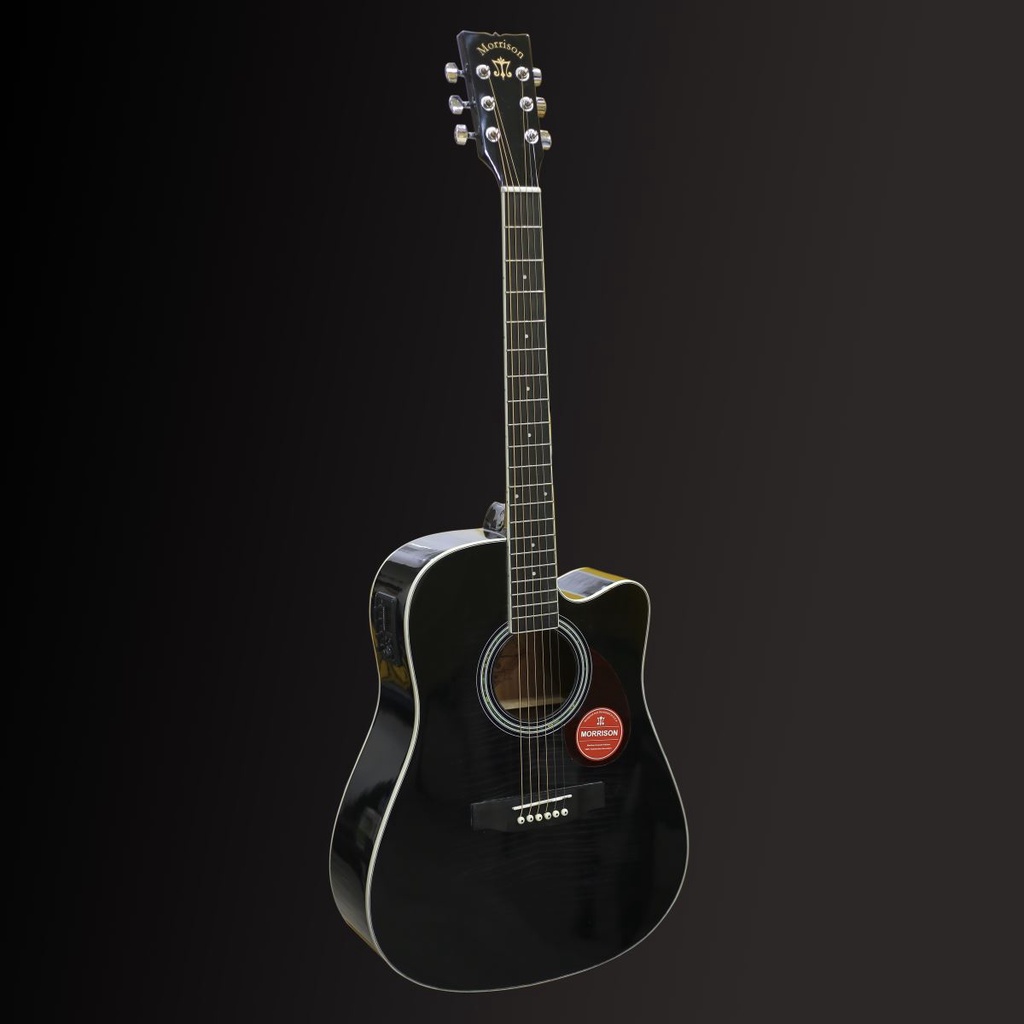 Đàn Guitar Acoustic Morrison MGW 405CBK EQ( Solid Top)+ Tặng bao mỏng +capo + pic + ty chỉnh cần