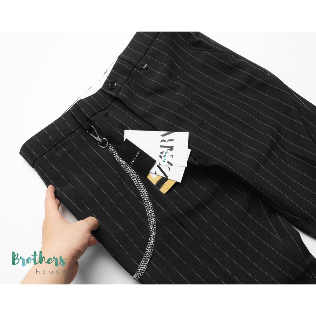 |Vải xịn| Quần Âu  Zara công sở xếp lai, vải đẹp sờ rất đã, lên dáng khỏi chê