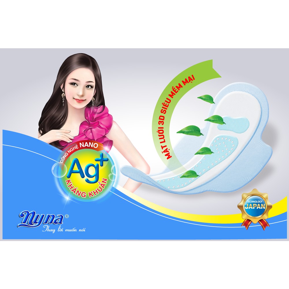 Combo  8 gói Bvs Nyna Siêu Mỏng