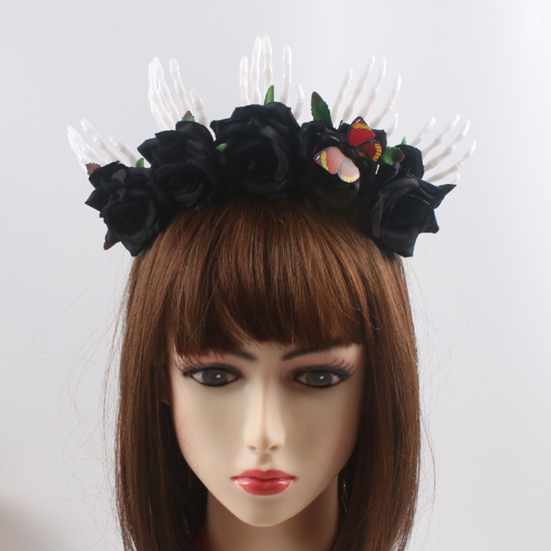 Băng Đô Hoa Hồng Hóa Trang Halloween