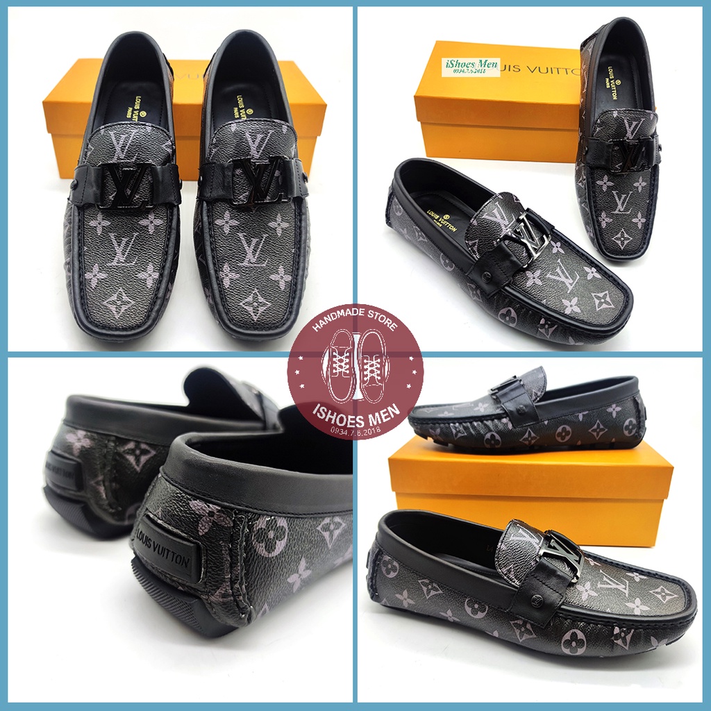 Giày Lười Nam LV in hoa, karo siêu đẹp mẫu mới 2021- mã LV1102 | BigBuy360 - bigbuy360.vn