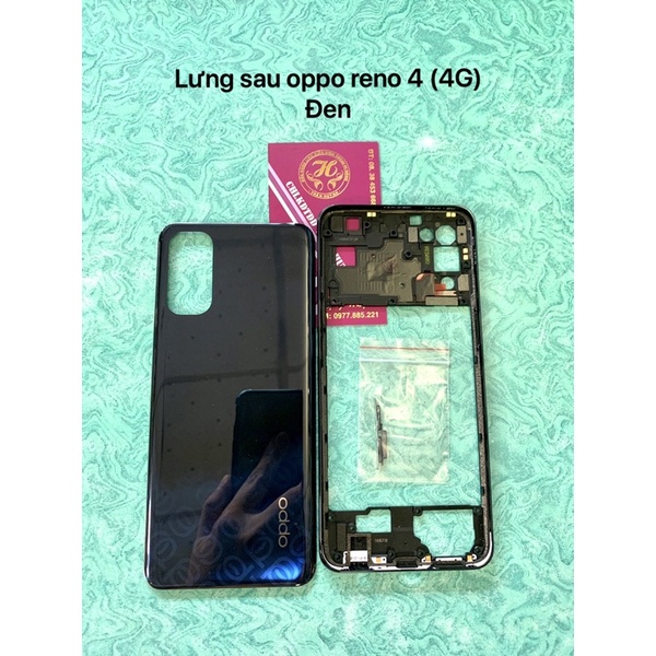 Nắp lưng sau oppo reno 4  như hình chụp