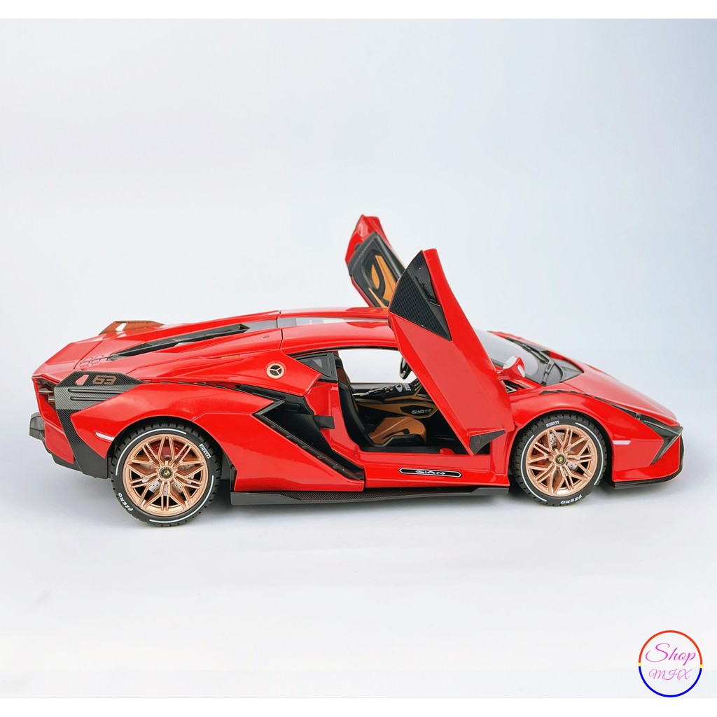 Xe mô hình sắt LAMBORGHINI SIAN FKP 37 TẶNG KÈM BIỂN SỐ Tỉ Lệ 1:18  hãng Weituo