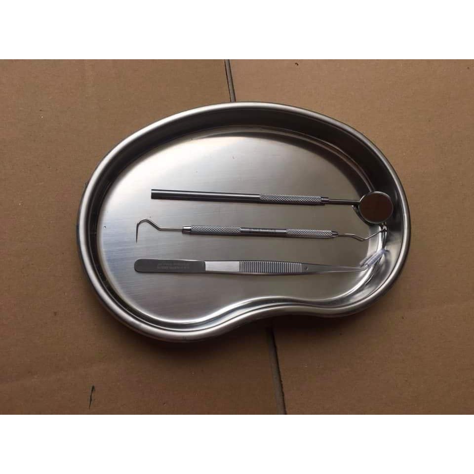 Khay hạt đậu inox dùng trong y tế, spa, thẩm mỹ viện