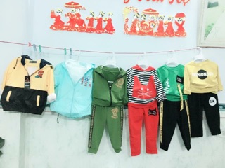 Combo 4 bộ thun thể thao cho bé trai