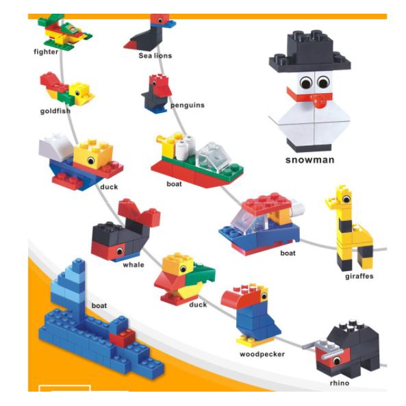 BỘ ĐỒ CHƠI THÔNG MINH LẮP GHÉP LEGO 1000 CHI TIẾT NHIỀU MÀU SẮC CHO BÉ THỎA SỨC SÁNG TẠO HỘP MÀU XANH