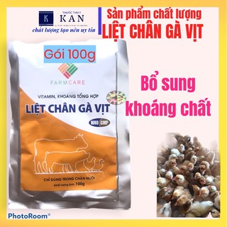 Siêu khoáng bổ sung vitamin, khoáng chất giúp gia súc gia cầm phát triển khung xương, chống cắn mổ, bại liệt 100g