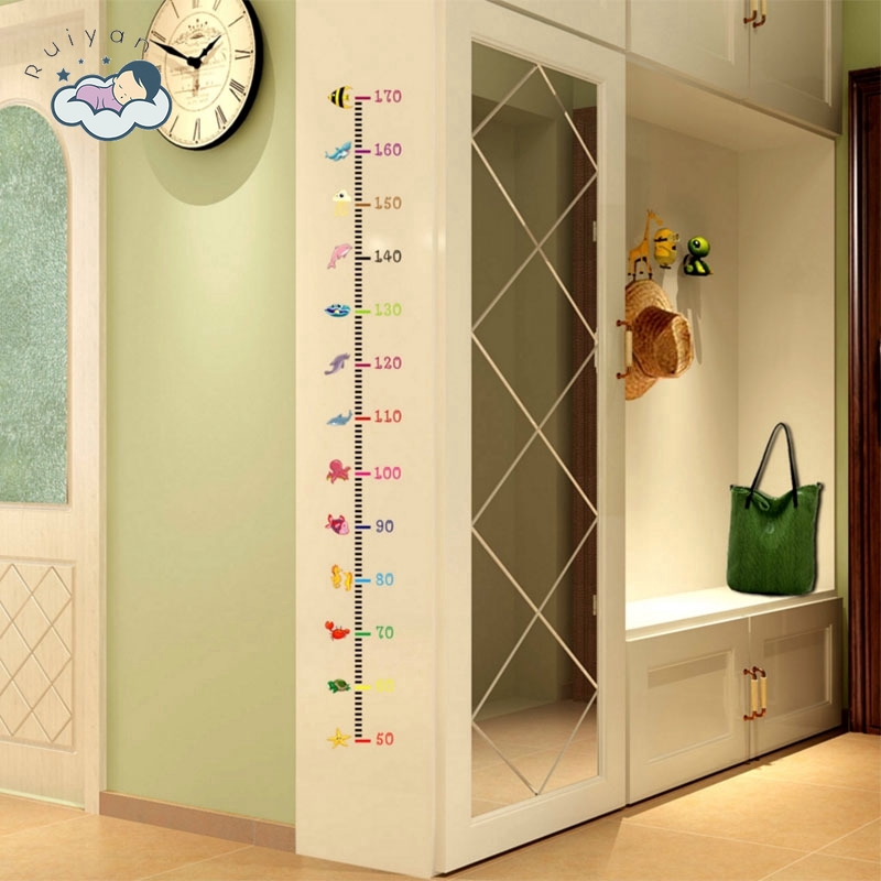 【HSU】Miếng Dán Tường Đo Chiều Cao Cho Bé