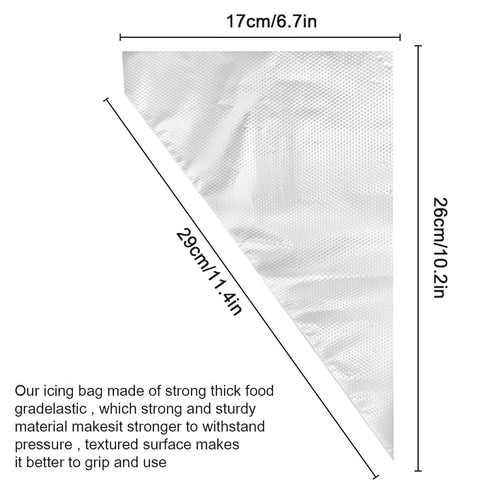 EPOCH Set 100 Túi Bắt Bông Kem Dùng Một Lần Tiện Dụng