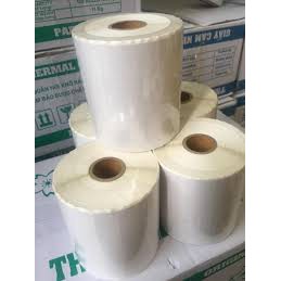 Decal nhiệt 35x22 in mã vạch 3 tem trên một hàng - 1 cuộn 50m