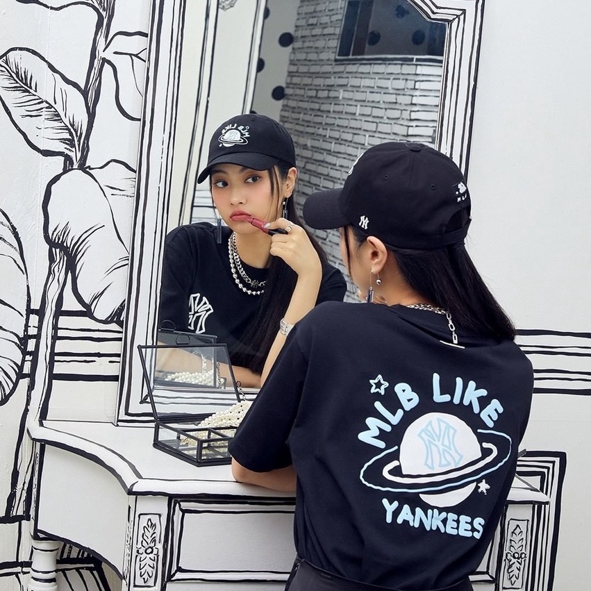 Mũ lưỡi trai NY like màu đen hàn quốc cực ôm đầu cá tinh dành cho nam và nữ full hộp