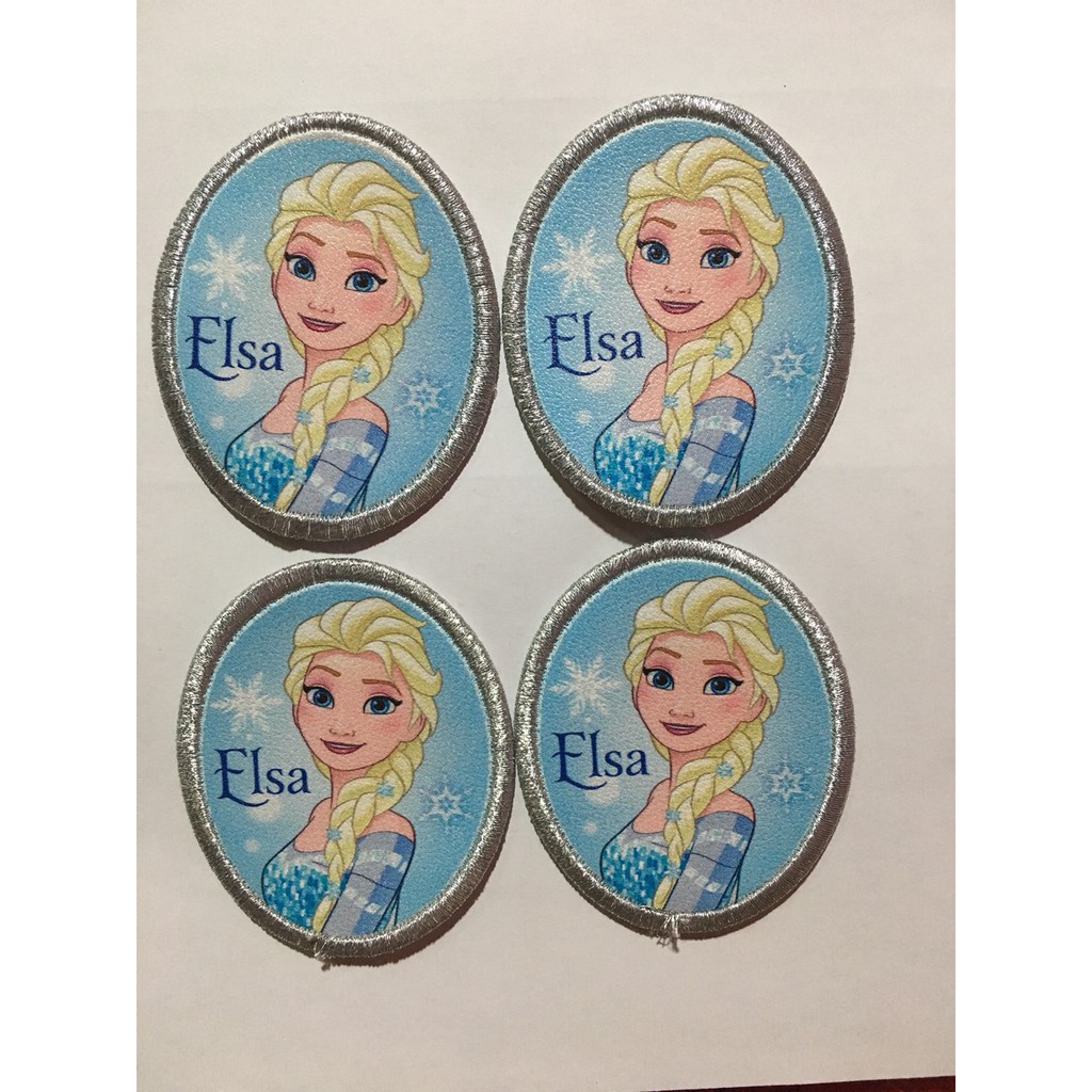 Sticker Ủi, Miếng Pacth Ủi Hình Nữ Hoàng Băng Giá Elsa Dùng Trang Trí Quần Áo, Mũ Nón, Túi Xách Cho Bé