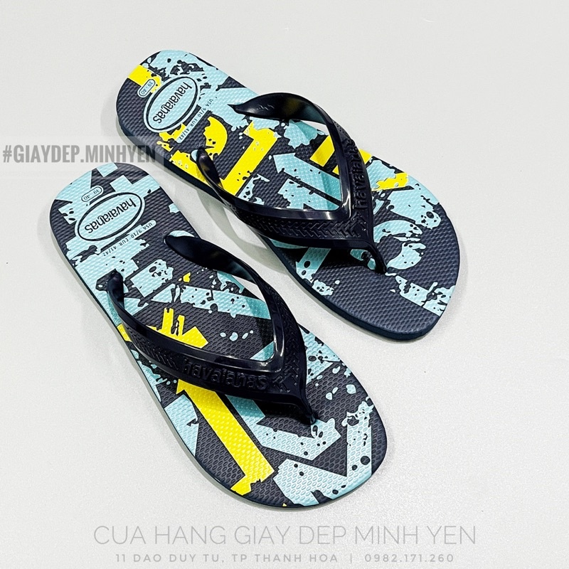 QUAI TO -DÉP XỎ NGÓN NAM HAVAIANAS ĐẾ NẶNG - KẸP NAM CAO SU - TÔNG NAM