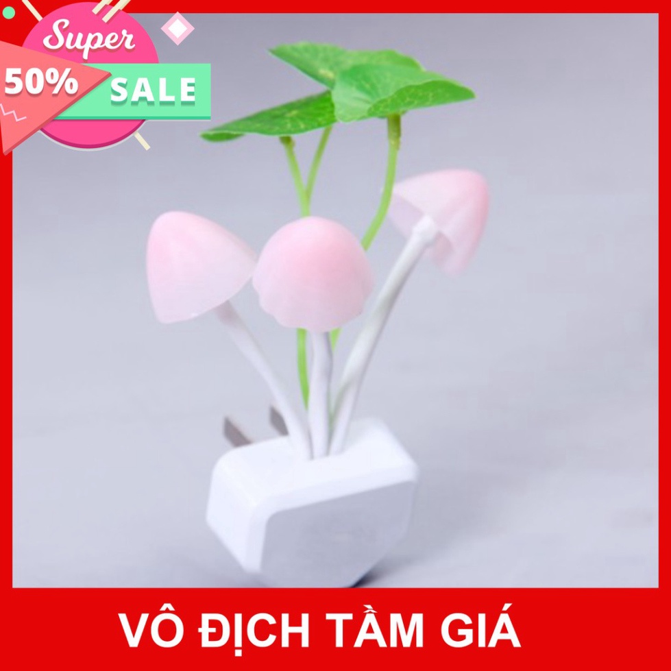 ĐÈN NGỦ HÌNH NẤM CẢM ỨNG NGÀY TẮT TỐI BÂT