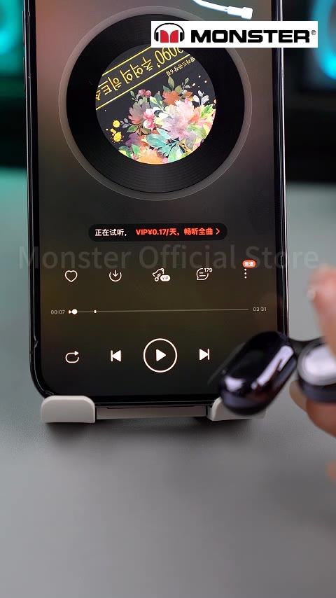 Monster Open Ear AC100/MH22156 Tai Nghe Bluetooth 5.3 Không Dây thể thao điều khiển cảm ứng hifi không thấm nước với micrô | BigBuy360 - bigbuy360.vn