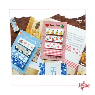 Set 80 giấy đánh dấu trang họa tiết/pastel