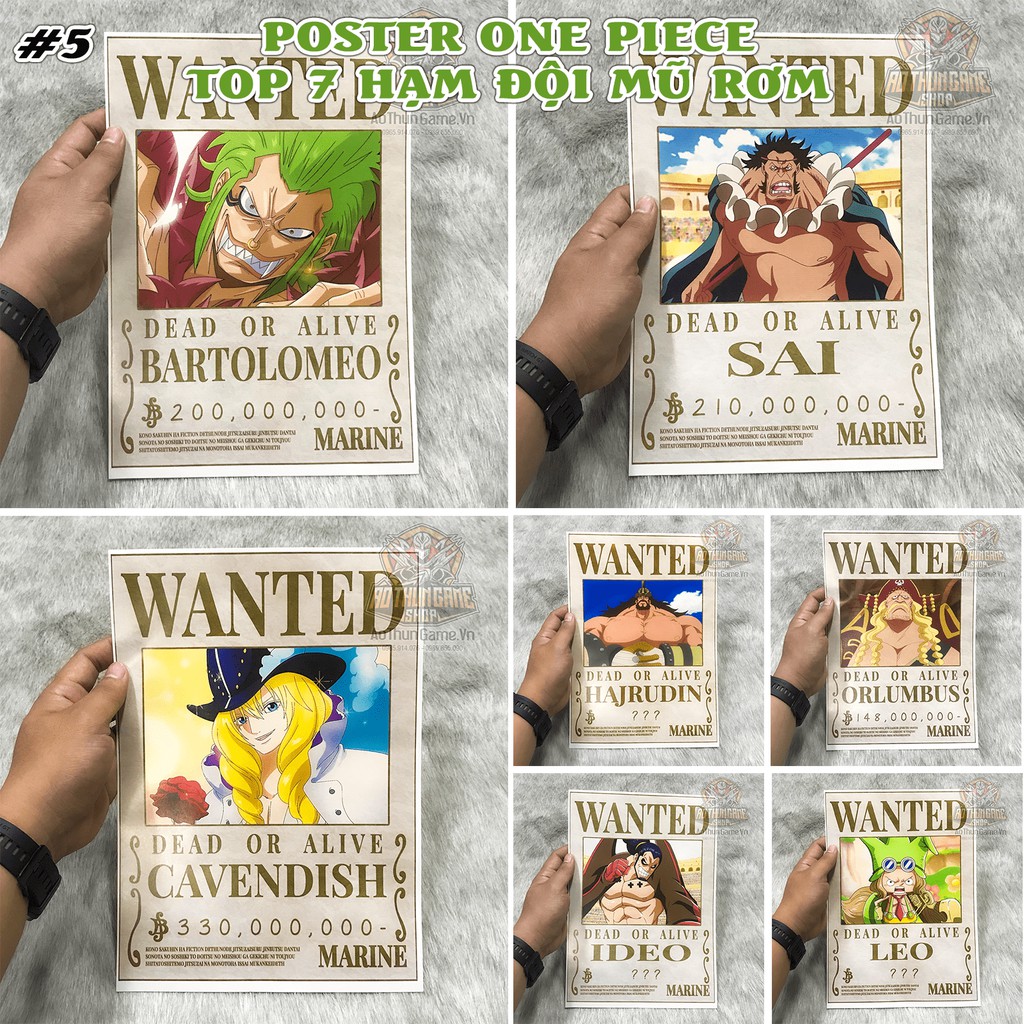 Giảm Giá Poster One Piece Truy Nã Top 7 Liên Minh Hạm Đội Mũ Rơm | Shop  Aothungamevn - Beecost