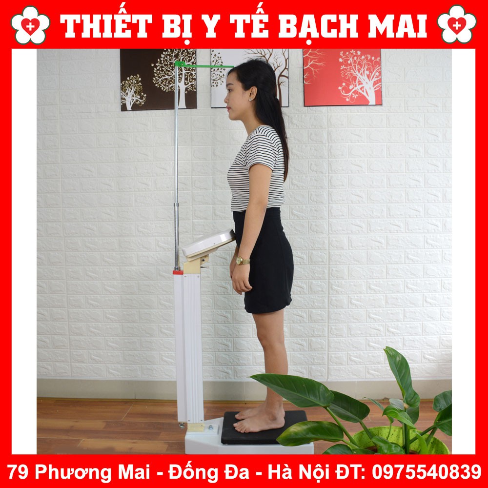 Cân Sức Khỏe Có Thước Đo Chiều Cao TZ120 Trụ Tròn