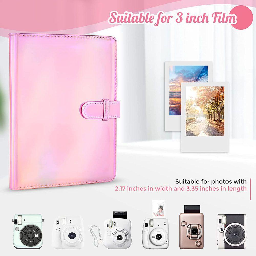Album Đựng Ảnh / Thẻ Màu Thạch Kèm Giá Đỡ Cho Instax Mini 11 / 9 / 8 / 7