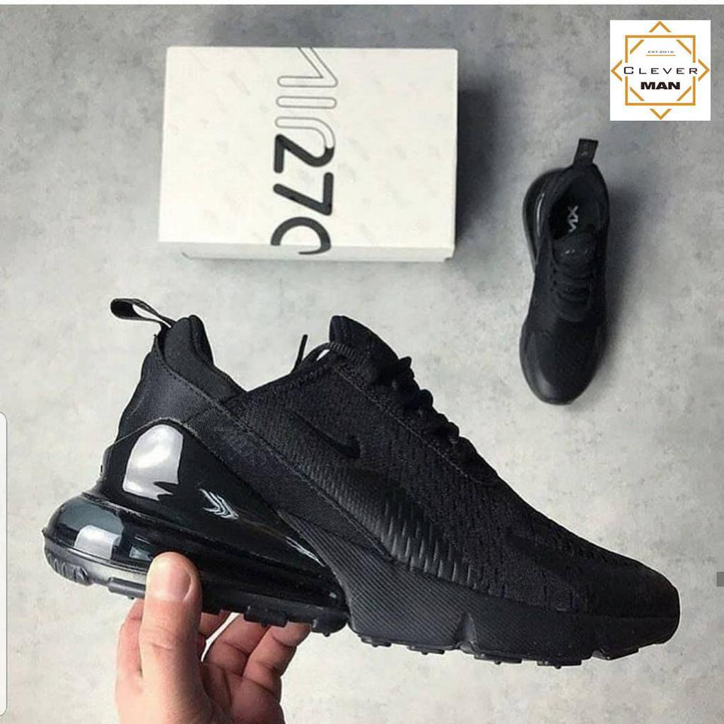 (FULLBOX - TẶNG QUÀ) Giày Thể Thao Sneaker Nam Nữ MAX 270 Full đen
