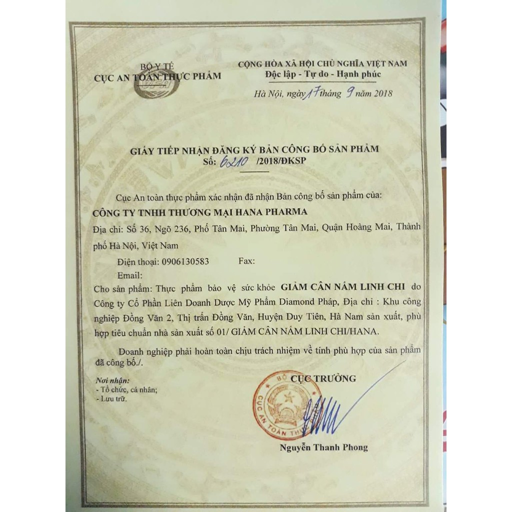 Giảm cân xanh Nấm Linh An toàn không chất cấm ( 30 Viên/ 15 ngày)) | BigBuy360 - bigbuy360.vn