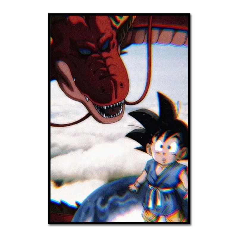 Tranh Sơn Dầu DIY Họa Tiết Dragon Ball Hoạt Hình