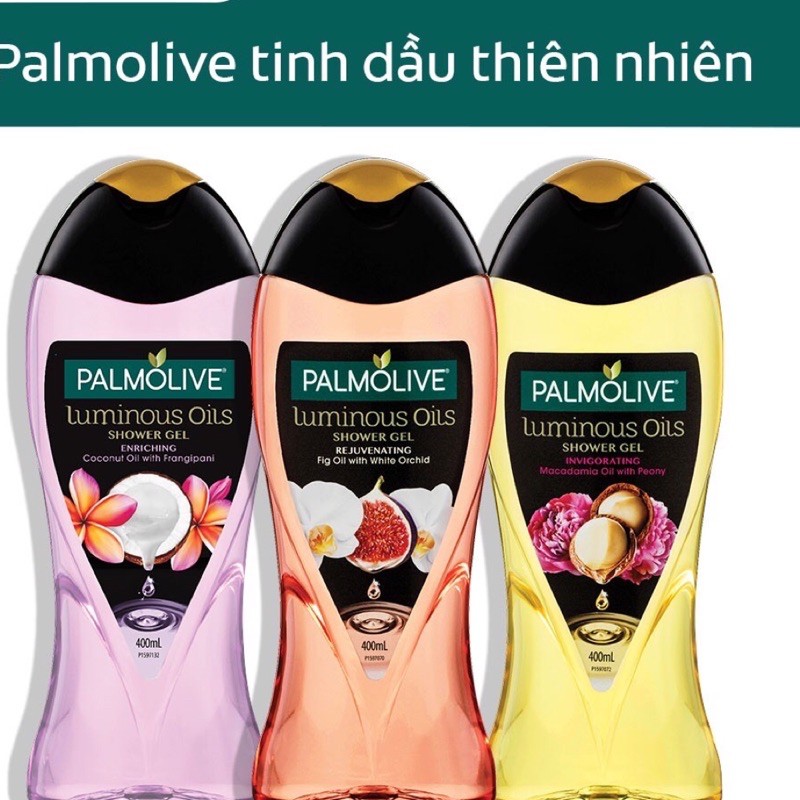 SỮA TẮM PALMOLIVE LUMINOUS OILS 400ml date mới giá bìa 125k