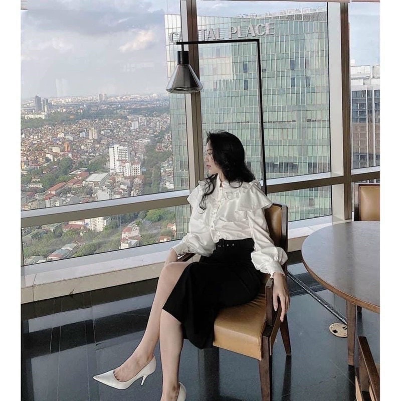 Áo sơ mi bèo cúc ngọc