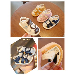 Dép rọ, sandal tập đi đế mềm hổ con cho bé trai bé gái 0-2 tuổi(Hàng Quảng châu)