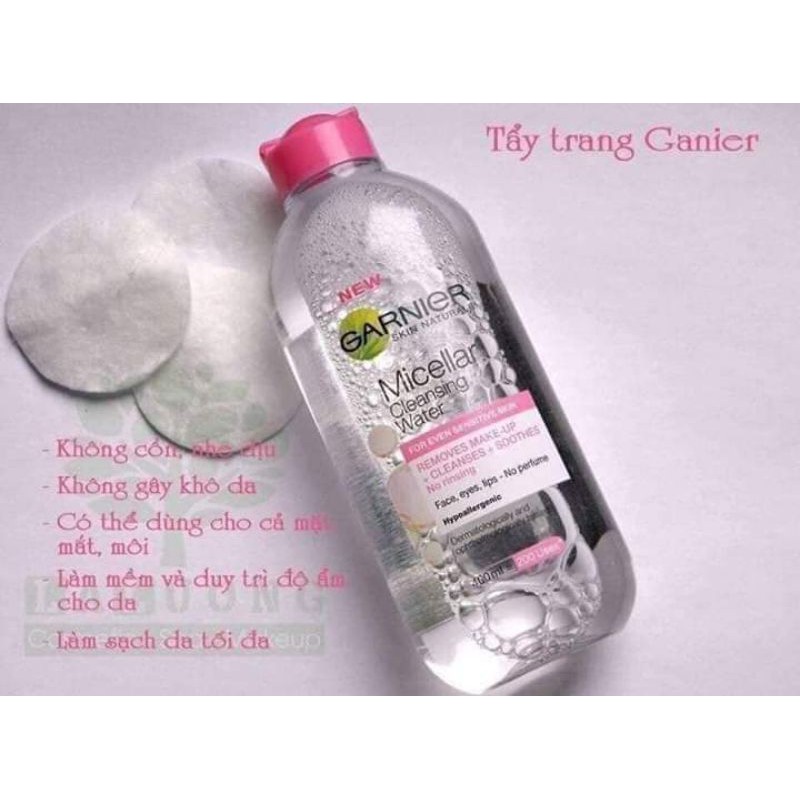 Nước Tẩy Trang GARNIER Hồng (BẢN NGA)