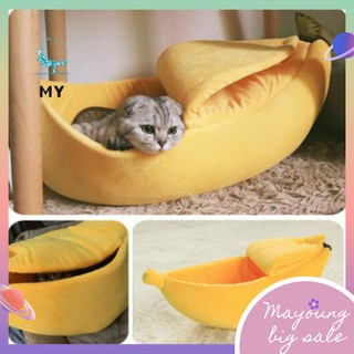Đệm Nằm Mềm Mại Hình Trái Chuối Đáng Yêu Cho Thú Cưng