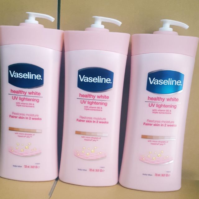 Sữa dưỡng thể trắng da toàn thân Vaseline Body Lotion USA loại 725ml (mẫu mới)