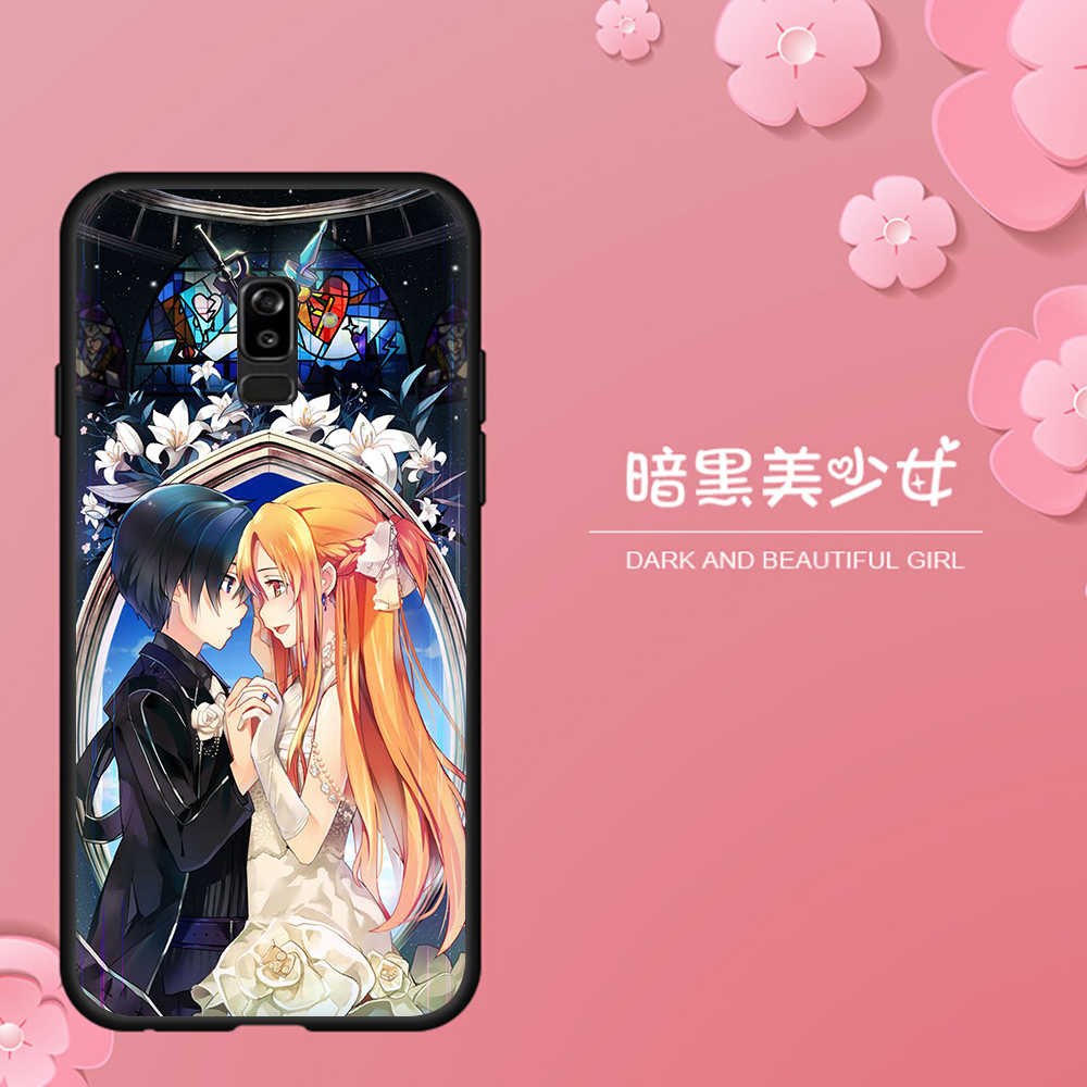 Ốp Điện Thoại Tpu Mềm Chống Rơi Họa Tiết Sword Art Online Cho Samsung Note 8 9 10 Plus 10 Lite 20 Ultra