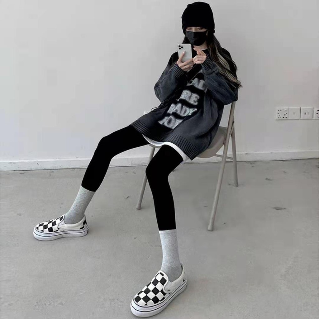 IMAODOU Quần legging cạp cao 9 điểm bằng cotton mỏng 100% dệt sợi dọc thời trang xuân thu có cỡ lớn cho nữ | BigBuy360 - bigbuy360.vn